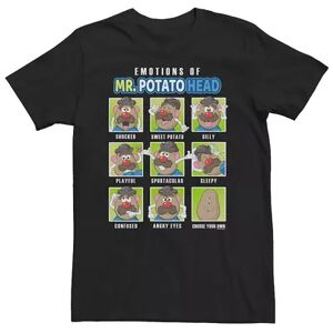 Licensed Character Big & Tall Mr. Potato Head Emotions Box Up Tee, Men's, Size: XXL Tall, Black