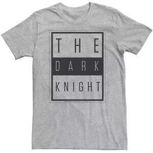 Big & Tall DC Comics Batman The Dark Knight Block Poster Tee, Men's, Size: 3XL Tall, Grey