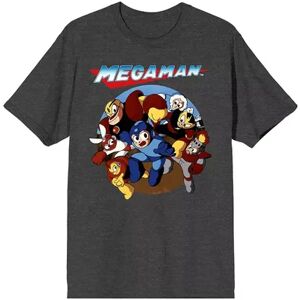 Licensed Character Men's Capcom MegaMan Characters Vintage Tee, Size: Small, Grey