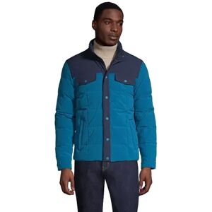 Big & Tall Lands' End Quilted Stretch Down Jacket, Men's, Size: Large Tall, Blue