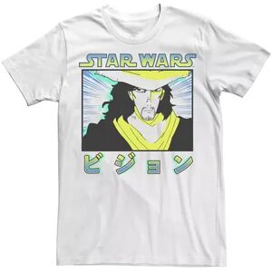 Licensed Character Men's Star Wars Visions Akakiri Framed Kanji Portrait Bombard Wash Tee, Size: Small, White