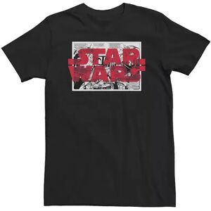 Big & Tall Star Wars Comic Panel Logo Overlay Tee, Men's, Size: XXL Tall, Black