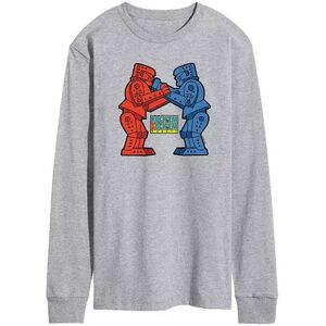 Licensed Character Men's Rock 'Em Sock 'Em Robots Tee, Size: Small, Med Grey