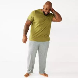 Big & Tall Sonoma Goods For Life Crewneck Tee & Sleep Pants Set, Men's, Size: 3XB, Dark Green
