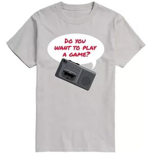 Licensed Character Men's Want To Play A Game Tee, Size: Medium, Silver