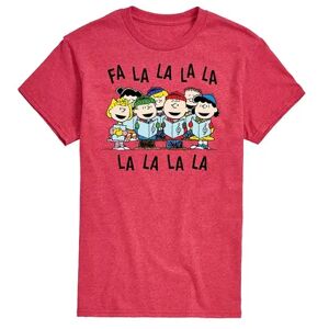 Licensed Character Men's Peanuts Fa La La Tee, Size: XXL, Red