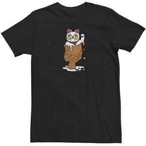 Licensed Character Big & Tall Cat Ice Cream Cone Tee, Men's, Size: 3XL Tall, Black