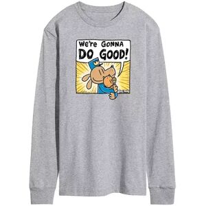 Licensed Character Men's Dog Man Lil Petey Do Good Tee, Size: Large, Med Grey