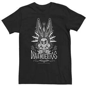 Looney Tunes Big & Tall Looney Tunes Dia De Los Muertos Bugs Bunny Big Face Tee, Men's, Size: XL Tall, Black