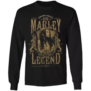 Licensed Character Men's Bob Marley Rebel Legend Long Sleeve Tee, Size: Large, Black