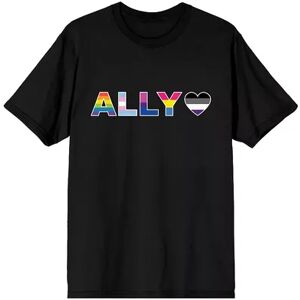 Licensed Character Men's Pride Ally Black Tee, Size: Medium