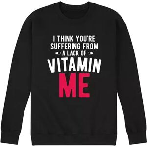 Licensed Character Men's Vitamin ME Sweatshirt, Size: Small, Black