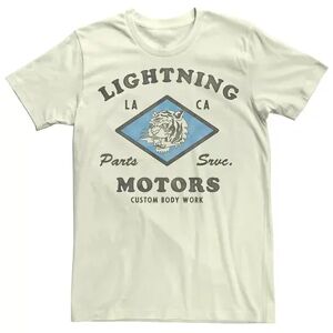 Licensed Character Men's Lightning Motors Body Work Tee, Size: XXL, Natural