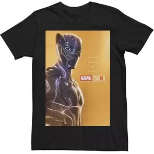 Licensed Character Men's Teen Marvel Studios Black Panther More Than A King Poster Tee, Size: Large