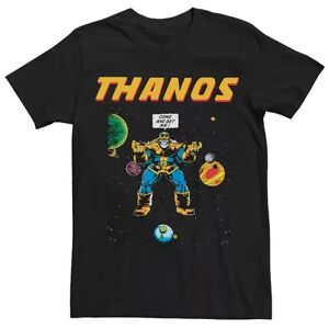 Licensed Character Men's Marvel's Thanos Come And Get Me Space Cover Tee, Size: XL, Black