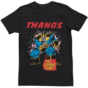 Licensed Character Men's Marvel's Thanos Vintage Cosmic Cube Tee, Size: XL, Black