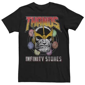 Licensed Character Men's Marvel's Thanos Vintage Infinity Stones Poster Tee, Size: XXL, Black