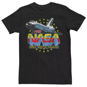 Licensed Character Men's NASA Retro Space Shuttle Program Graphic Tee, Size: Medium, Black