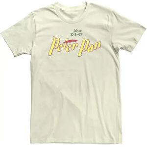 Disney Men's Disney Per Pan Vintage Movie Logo Tee, Size: Large, Natural