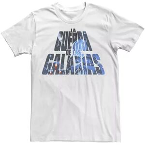 Men's Star Wars La Guerra de las Galaxias Tee, Size: Medium, White