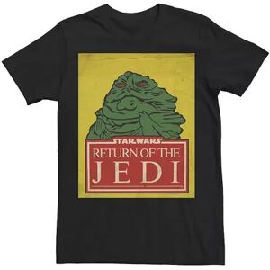 Star Wars Men's Star Wars Jabba The Hutt Return of the Jedi Vintage Trading Card Tee, Size: XL, Black