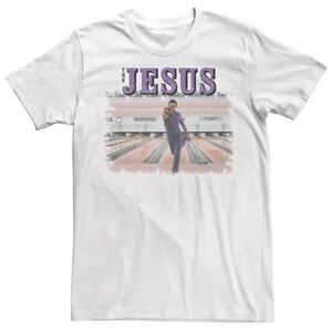 Licensed Character Men's The Big Lebowski The Jesus Bowling Photo Tee, Size: Small, White