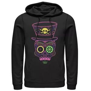 Men's Disney Princess And The Frog Neon Tarot Card Hoodie, Size: Large, Black