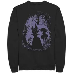 Men's Disney's Sleeping Beauty Maleficent Dragon Silhouette Fleece, Size: Medium, Black