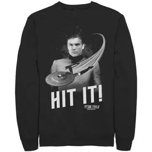 Licensed Character Men's Star Trek Discovery Hit It! Sweatshirt, Size: Large, Black