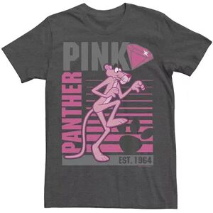 Licensed Character Men's Pink Panther Lined Portrait Tee, Size: Medium, Grey