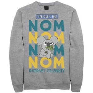 We Bare Bears Men's Cartoon Network We Bare Bears Nom Nom Sweatshirt, Size: 3XL, Med Grey