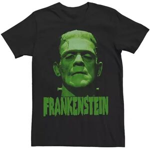 Licensed Character Men's Universal Monsters Frankenstein Green Hue Portrait Graphic Tee, Size: 3XL, Black