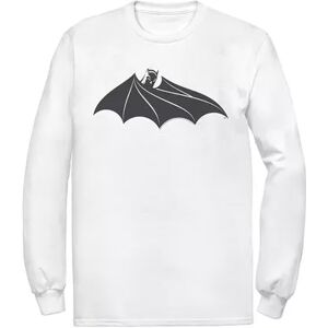 DC Comics Men's DC Comics Batman Cloak Chest Logo Tee, Size: Large, White