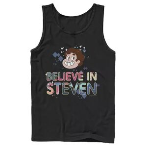 Licensed Character Mens Cartoon Network Steven Universe Believe In Gems Tank, Men's, Size: Medium, Black