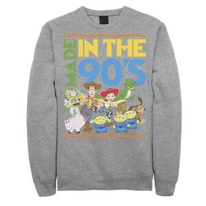 Licensed Character Mens Disney / Pixar Toy Story Made in the 90's Sweatshirt, Men's, Size: XXL, Med Grey