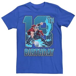 Licensed Character Men's Marvel Thor 18th Birthday Tee, Size: XXL, Med Blue