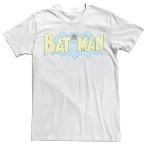 DC Comics Men's Batman Retro Cartoon Style Logo Tee, Size: Medium, White