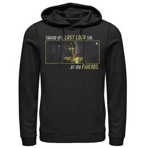 Licensed Character Men's Star Wars: The Rise Of Skywalker C-3PO Taking One Last Look Hoodie, Size: XXL, Black