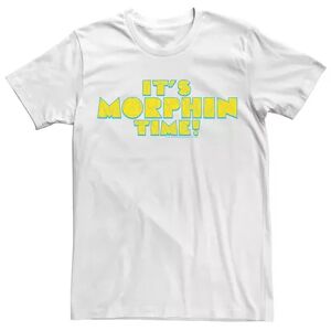 Licensed Character Men's Power Rangers It's Morphin Time Polygon Text Tee, Size: XL, White