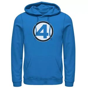 Men's Marvel Fantastic Four Bold Center Chest Logo Hoodie, Size: Large, Med Blue