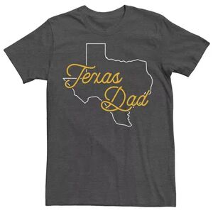 Licensed Character Men's Texas Dad Outline Tee, Size: Large, Dark Grey