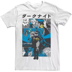 Men's DC Comics Batman Manga Style Kanji Panels Tee, Size: XL, White