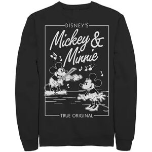 Disney Men's Disney Mickey & Minnie Mouse Vintage Comic Sweatshirt, Size: Small, Black