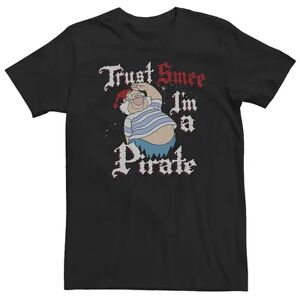 Licensed Character Big & Tall Disney Peter Pan Trust SMEE I'm A Pirate Salute Tee, Men's, Size: 4XL, Black