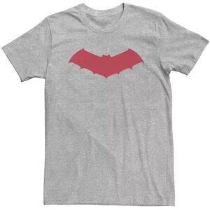 Big & Tall DC Comics Batman Red Chest Logo Tee, Men's, Size: 5XL, Med Grey