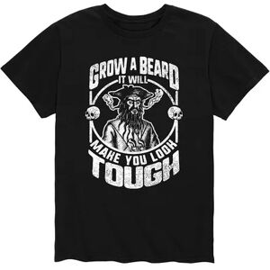 Licensed Character Men's Grow A Beard Tee, Size: Large, Black