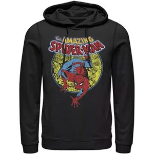 Marvel Men's Marvel Amazing Spider-Man Vintage Comic Hoodie, Size: Medium, Black