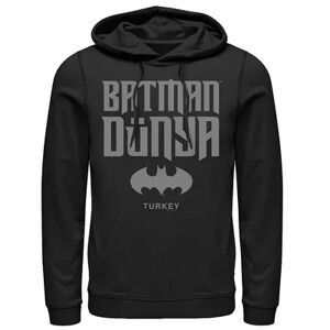 Licensed Character Men's Batman Dunya Turkey Icon Logo Hoodie, Size: Medium, Black