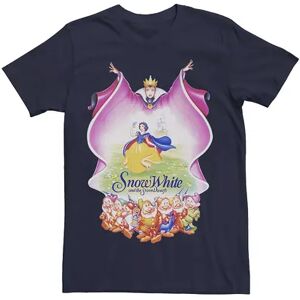 Licensed Character Men's Disney Snow White Group Shot Evil Queen Cape Fill Tee, Size: XXL, Blue