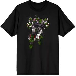 Licensed Character Men's Robotech Giant Robot Mecha Tee, Size: XL, Black